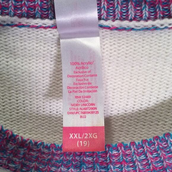 Ugly Christmas Sweater Unicorn themed juniors XXL - Picture 4 of 6